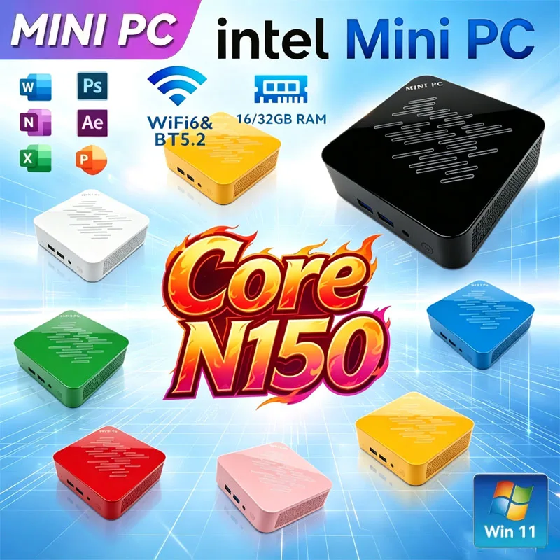 Pc Gaming Intel - Mini PC Portatile Intel Core N150