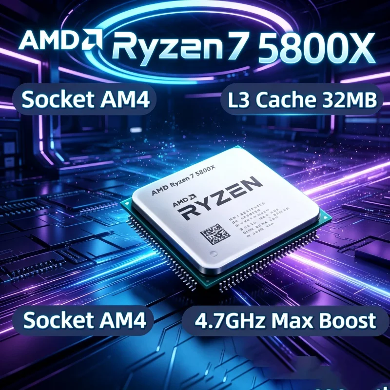 Pc Gaming Amd Ryzen 7 - Processore AMD Ryzen 7 5800X per
