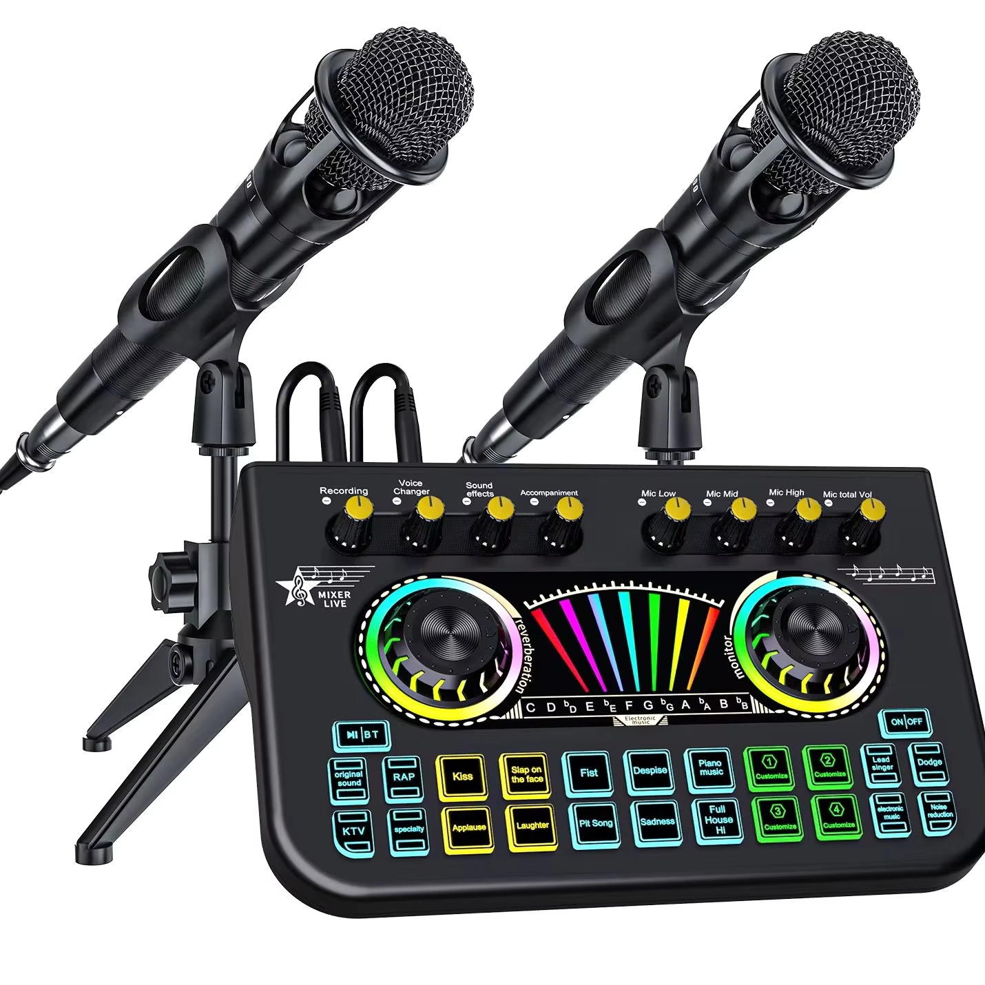 Pc Gaming Komplett Set - TENLAMP X3-E300 Kit Microfono Bluetooth con