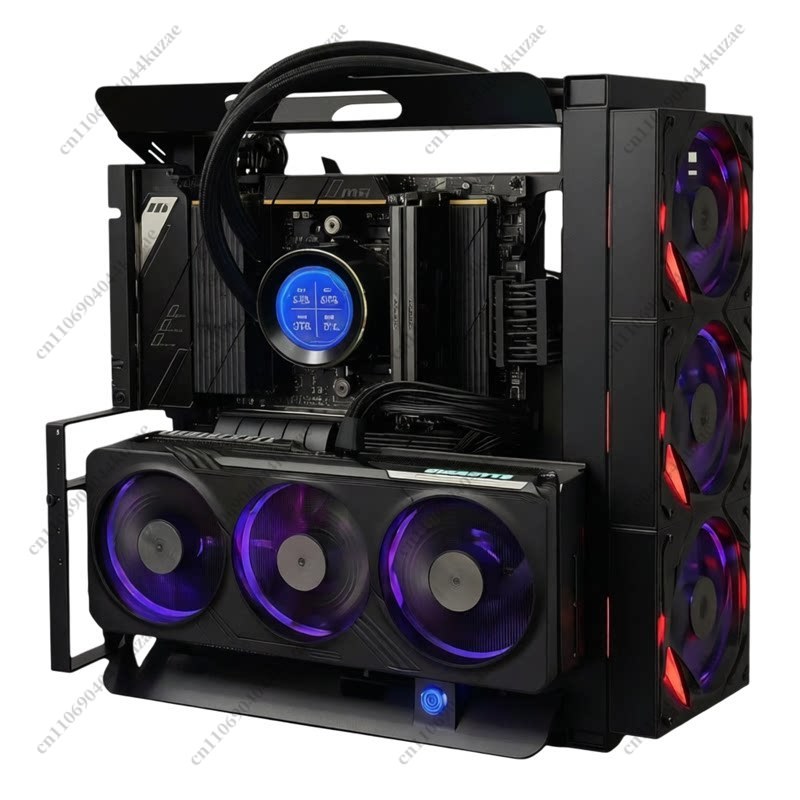 Gpu Vertical Mount - Case per Computer Open Frame, Supporta