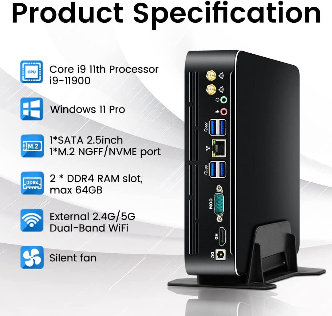 Pc Gaming Intel Core I5 - Partaker Mini PC Intel 11a Generazione