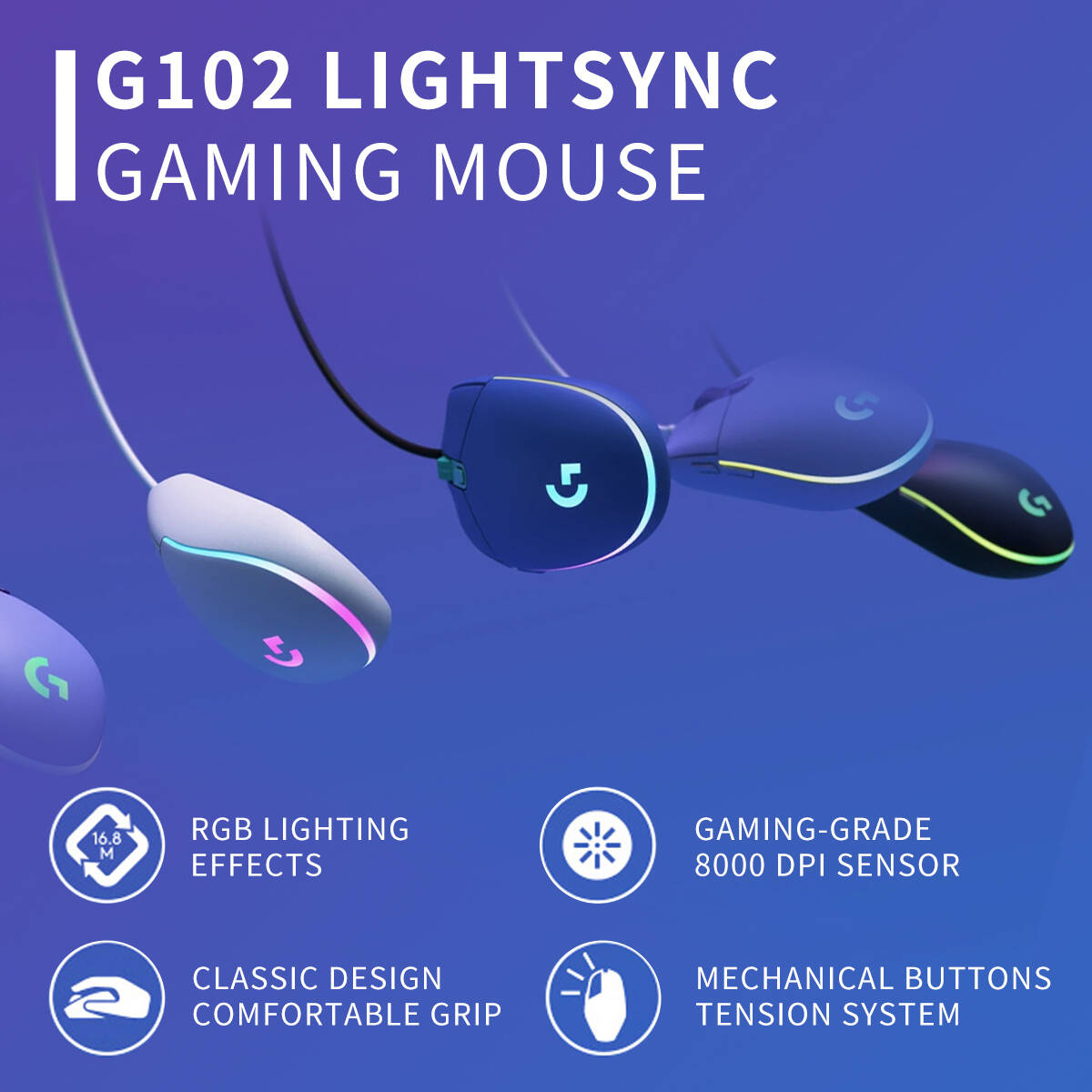 Mouse da Gaming Logitech G102  - Pc Gaming All In One recensione e prezzo