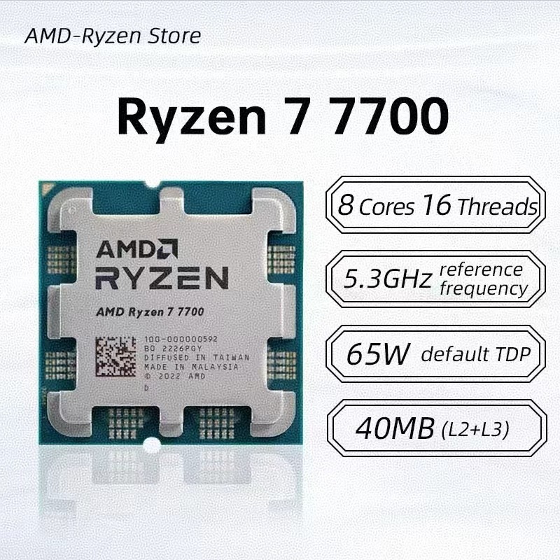 CPU AMD Ryzen 7 7700 8C16T 3.8 - Pc Gaming Amd Ryzen 7 recensione e prezzo