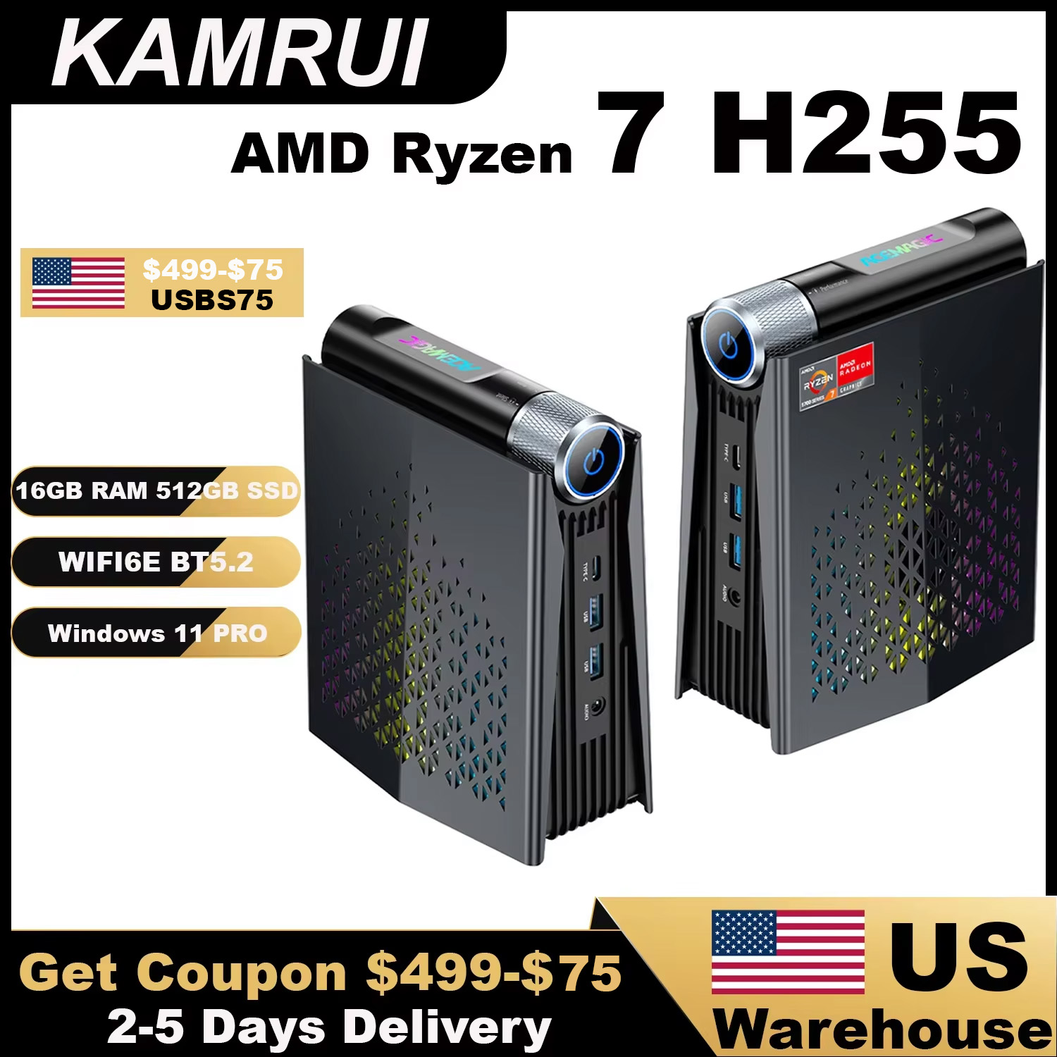 Mini PC Gaming KAMRUI Ryzen 7  - Pc Gaming Amd Ryzen 7 recensione e prezzo